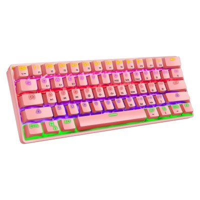 Crack K28 Wireless Bluetooth Mechanical Keyboard Gaming Office Computer Mobile Phone Tablet Notebook Rgb Wired Keyboard