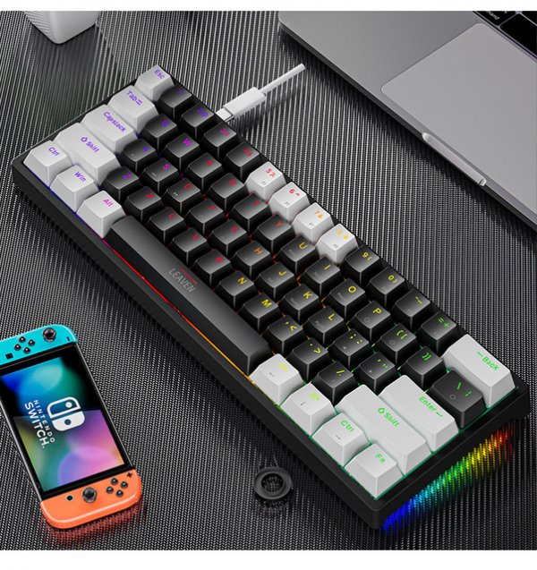 Plastic mechanical keyboard for games