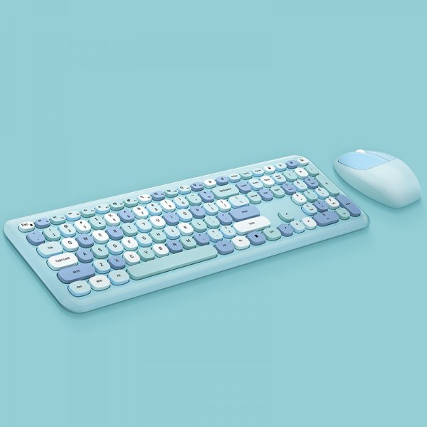 Wireless Office Punk Keyboard And Mouse Set