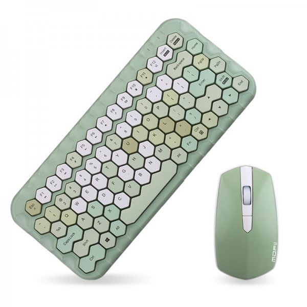 Girl Heart Wireless Keyboard And Mouse Set